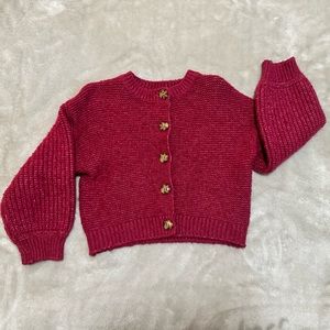 Zara Kids Knit Sweater Cardigan Button Down